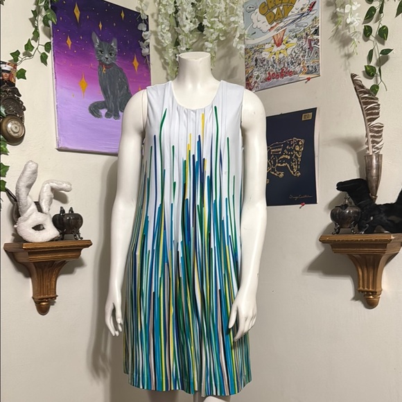 Calvin Klein Dresses & Skirts - Colorful Striped Calvin Klein Dress